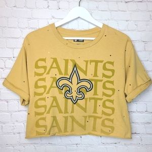New Orleans Saints Crop Tee